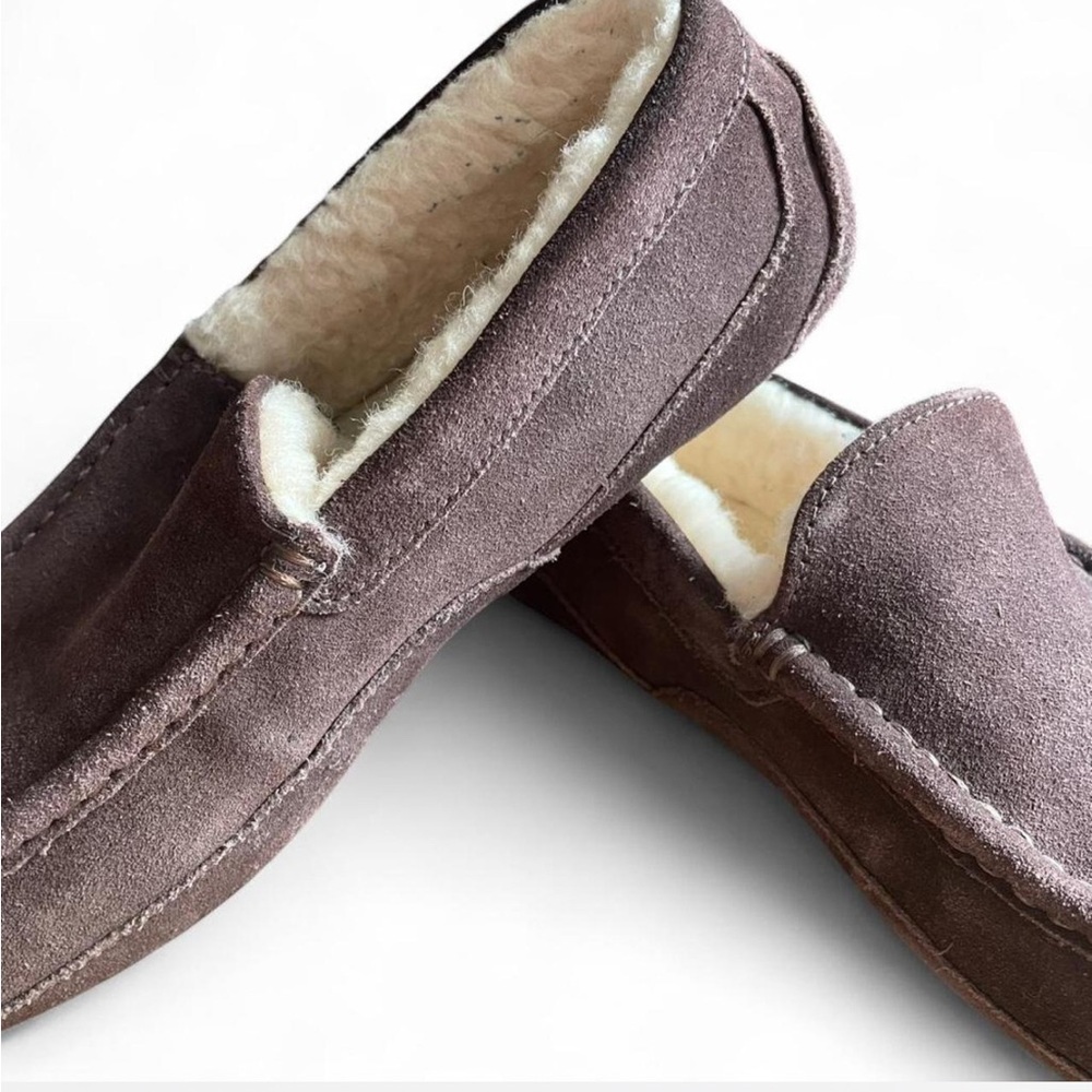UGG Men's Ascot slippers in espresso brown size 10 - Picture 7 of 7